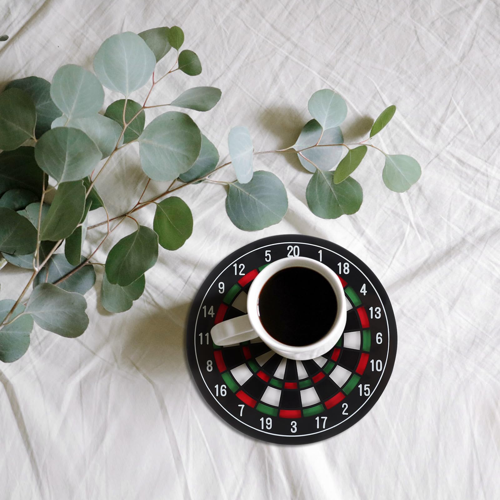 Gadpiparty Posavasos Antideslizantes para Taza de Té de Abs, 12 Piezas para Proteger Mesa y Decorar el Hogar Diseño Funcional y Resistente al Calor