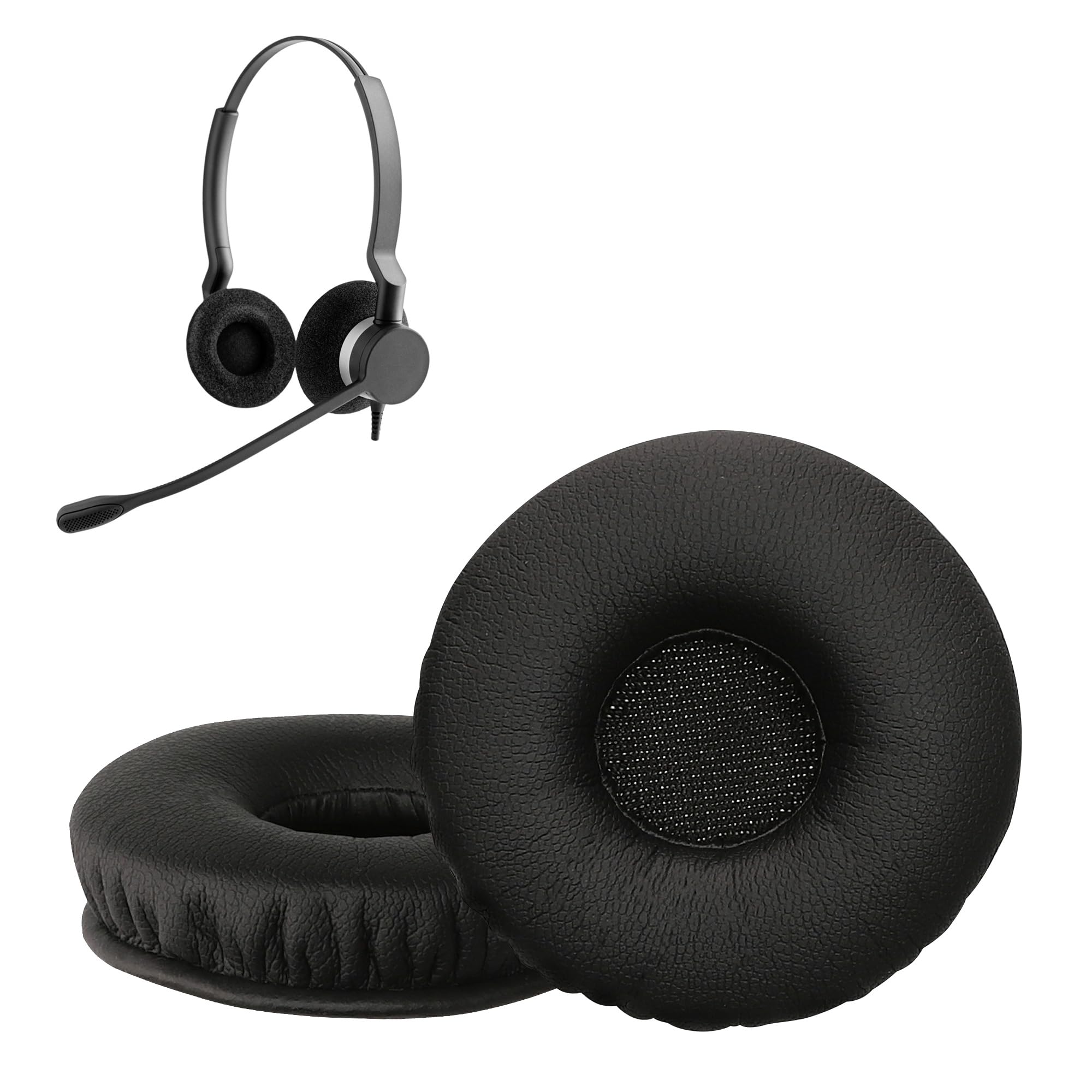 Amazon | kwmobile 2x ヘッドホンカバー Jabra Biz 2300 USB Duo/Biz
