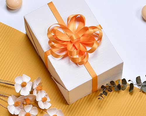 Miniatura 345 de Cinta de satén verde esmeralda de doble cara de 1-1/2 pulgadas x 50 yardas, cinta de poliéster verde esmeralda para envolver regalos, muy adecuada