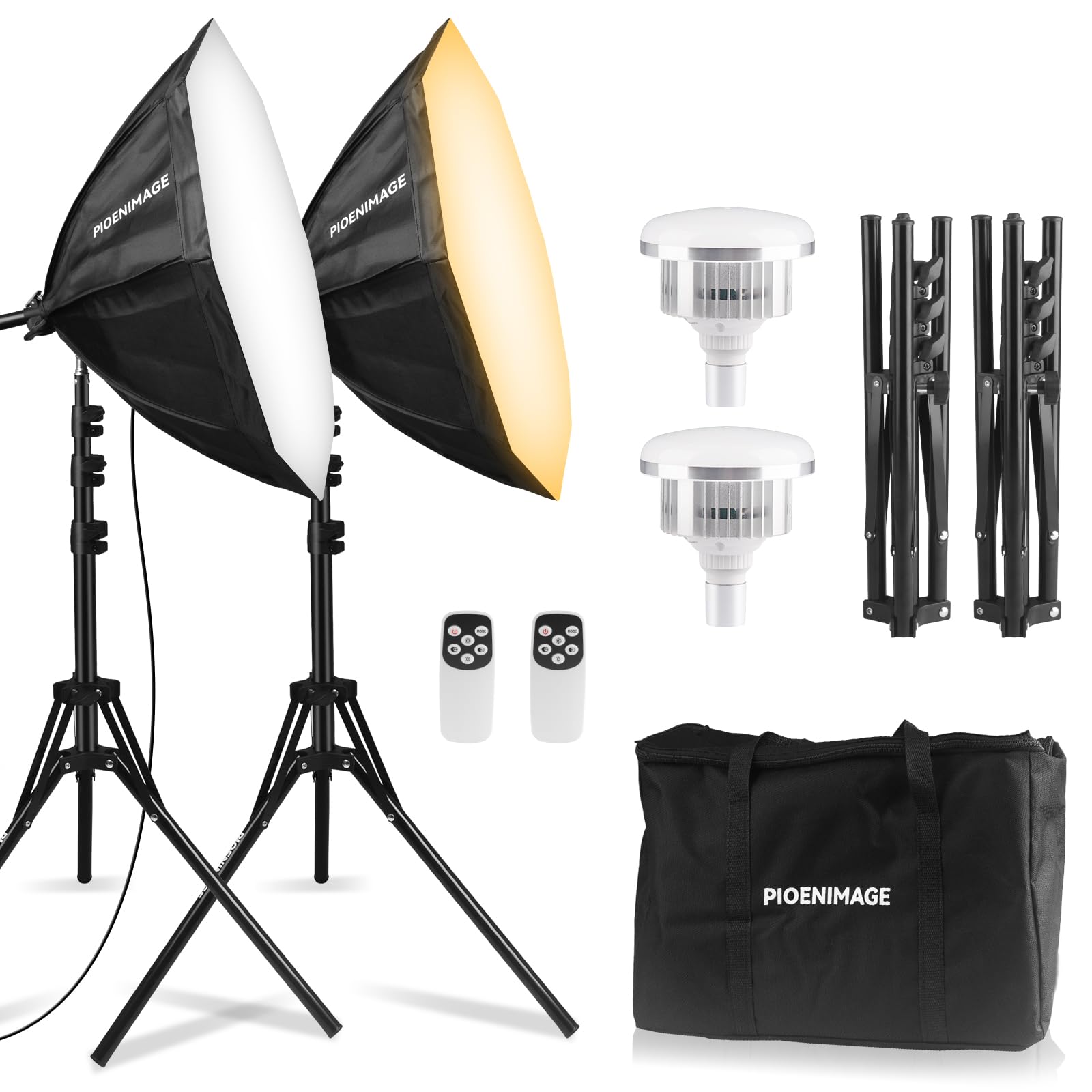 PIOENIMAGE Softbox Lighting Kit
