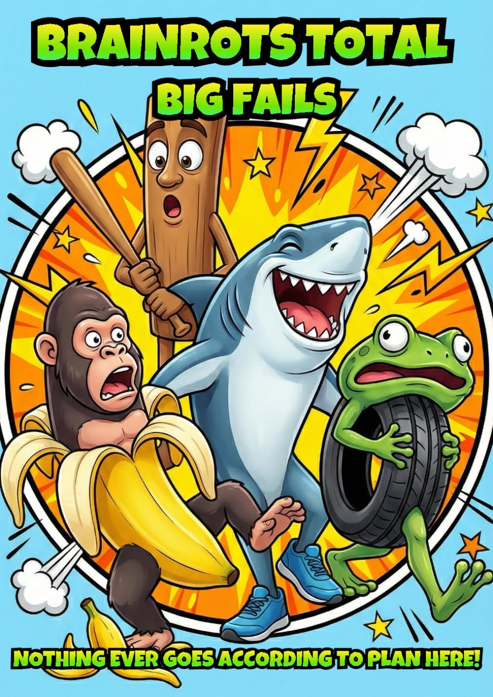 BRAINROTS TOTAL: Big Fails (Coloring Book)