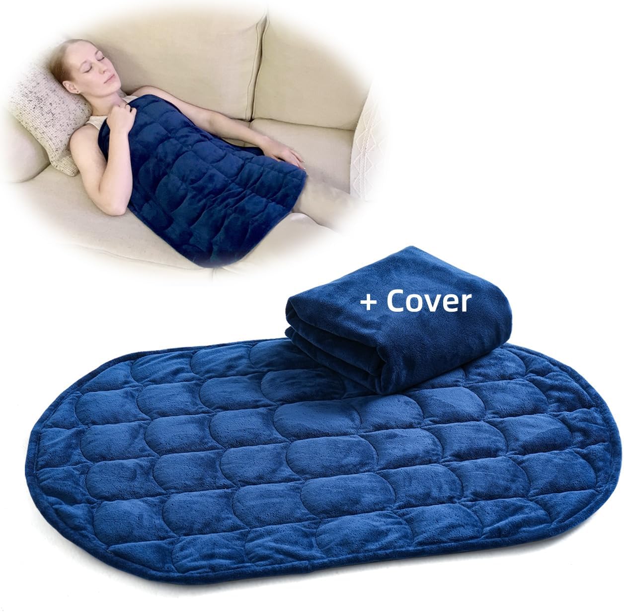 LOFE Weighted Lap Blanket with a Velvet Cover 7lbs 29
