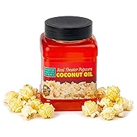 Vista 1 de Aceite para palomitas de coco Real Theater - Aceite de coco para palomitas de Wabash Valley Farms, aceite de coco con sabor a manteca para hacer