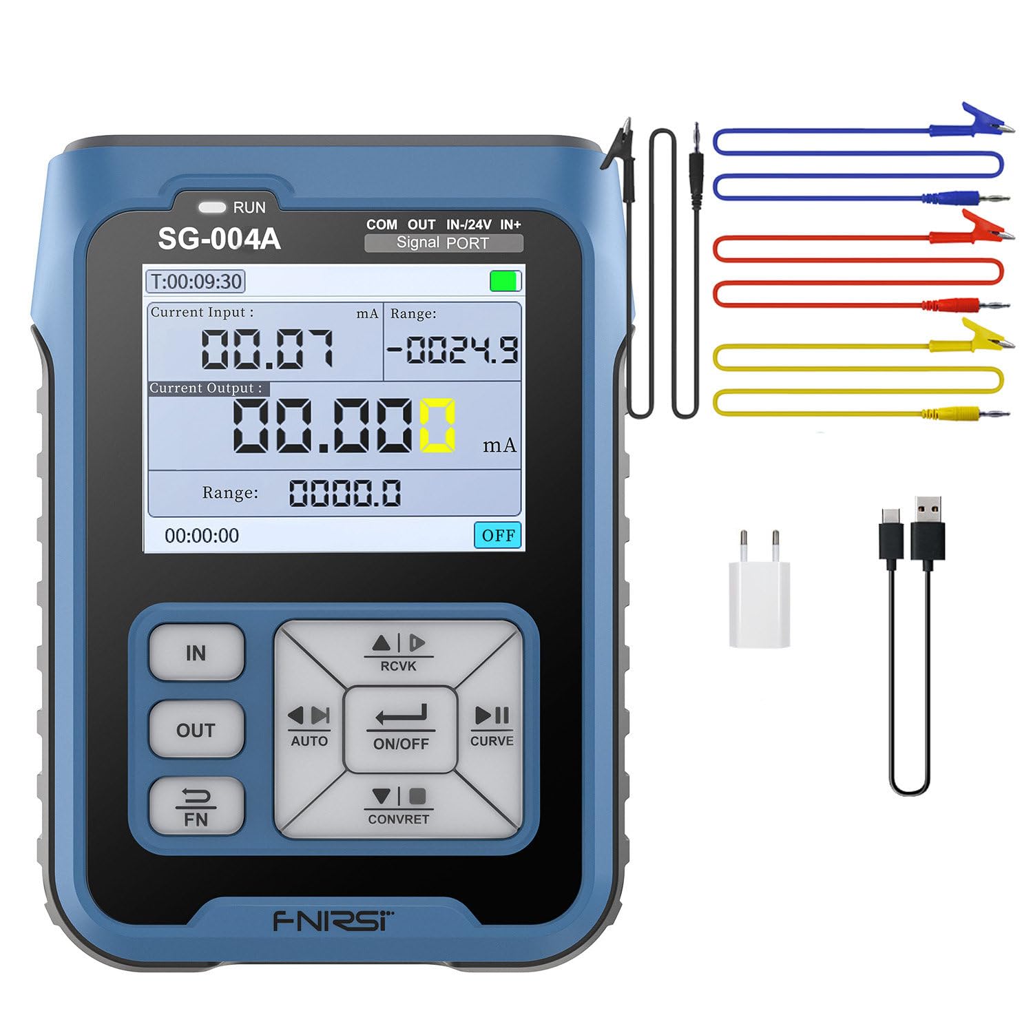 CelyToe Handheld Industrial Calibrator SG-004A, 4-20mA/0-24V Current Voltage Signal Source with Programmable Function for Automatic Testing & Calibration