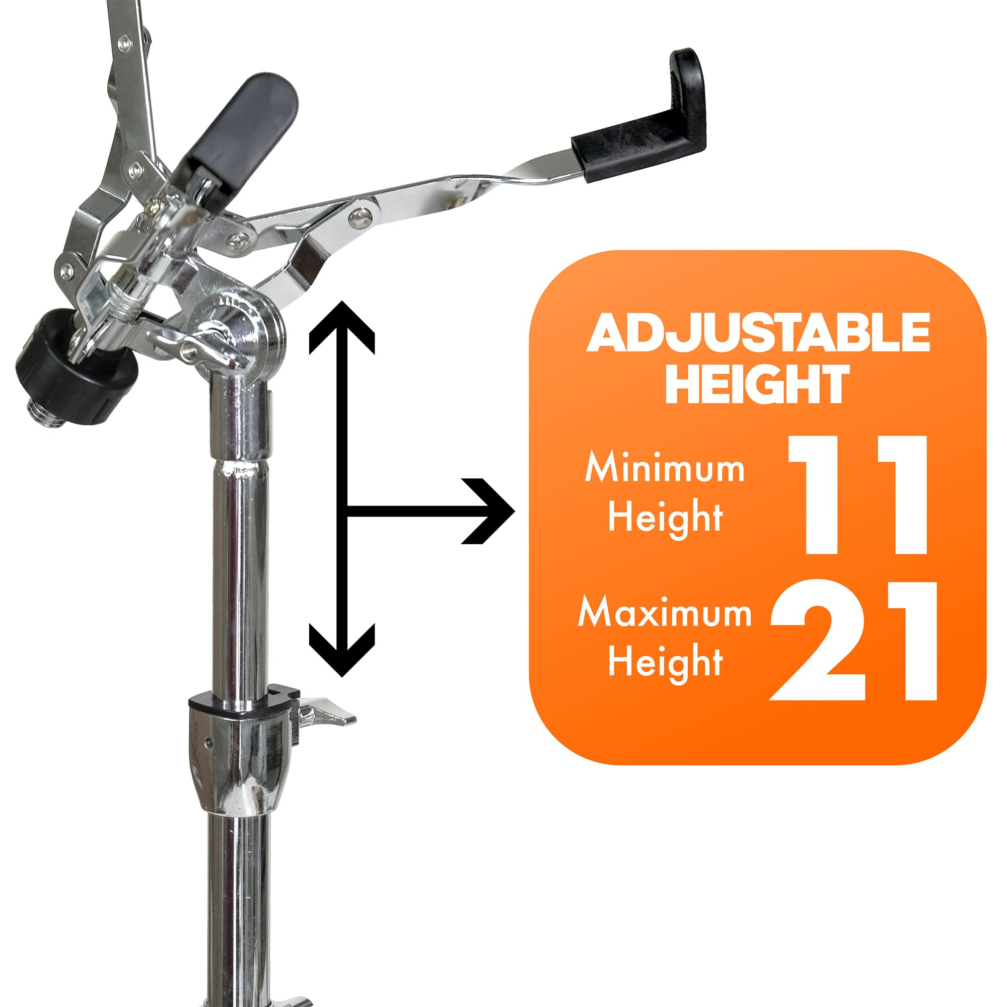 Softline Pro SP-SS-H Snare Stand Double Braced Tripod Stand Adjustable Height Drum Pad Stand - Image 4 thumbnail