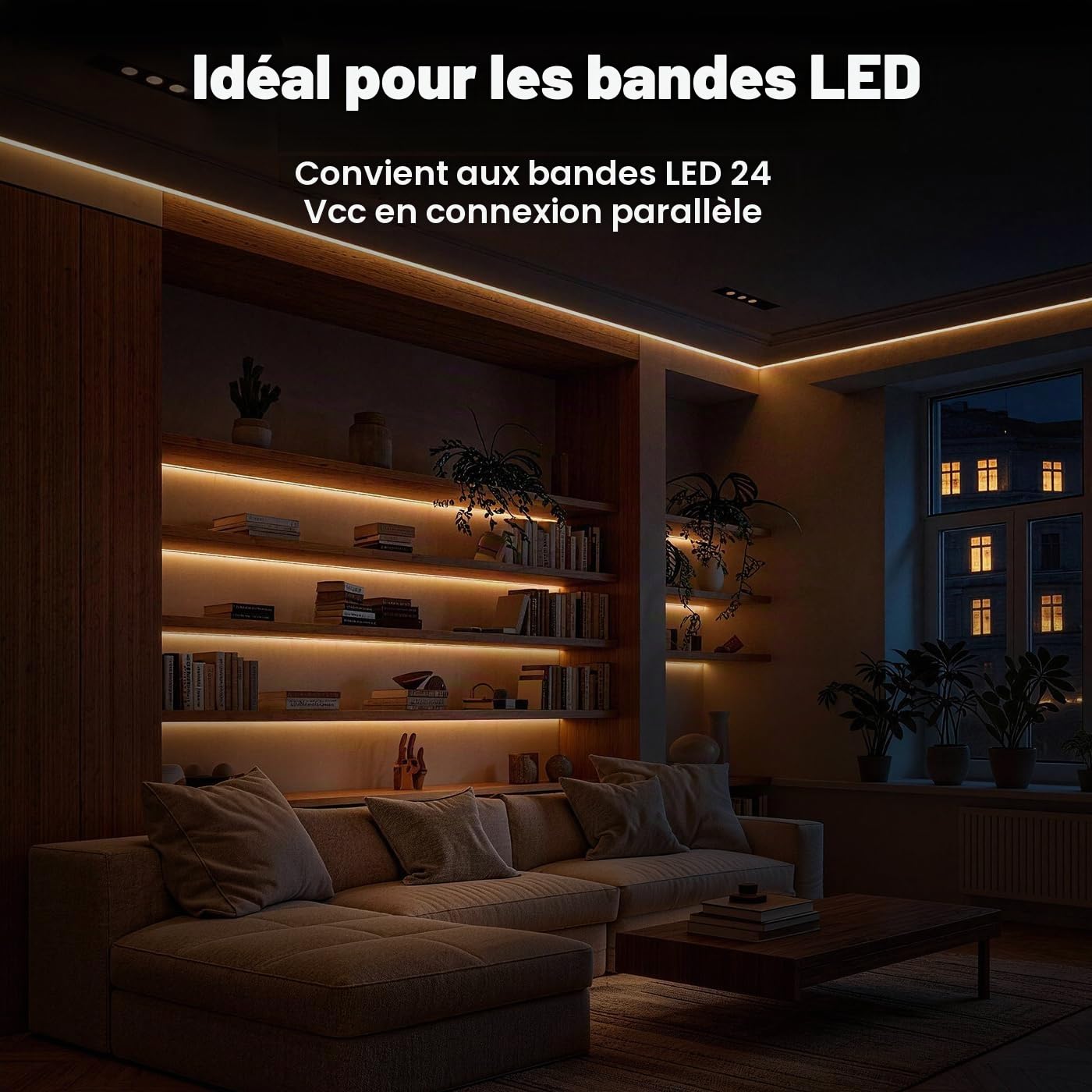 Transformateur LED 24V 150W Variable DALI PUSH Sans Scintillement LED Bloc d'Alimentation Driver