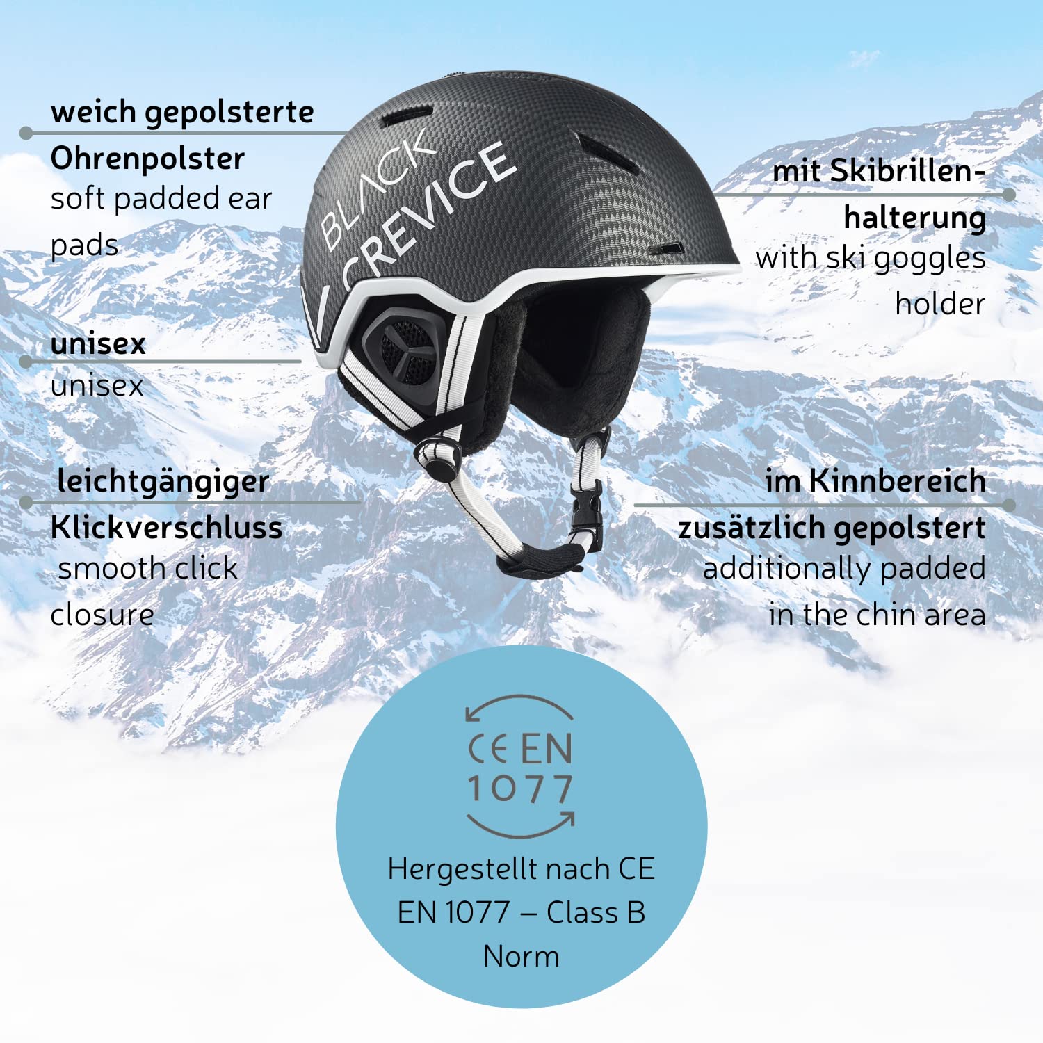 Black Crevice Vail kask narciarski