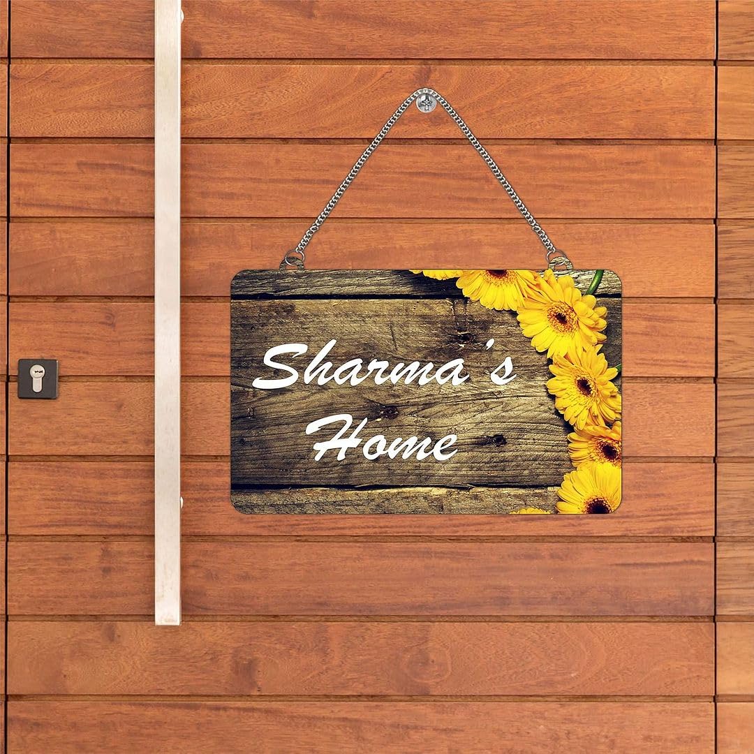 CVANU Customized Wooden Name Plate for Home Entrance Multicolour Size(10.5x18inch)_C1 — Amazon image 26