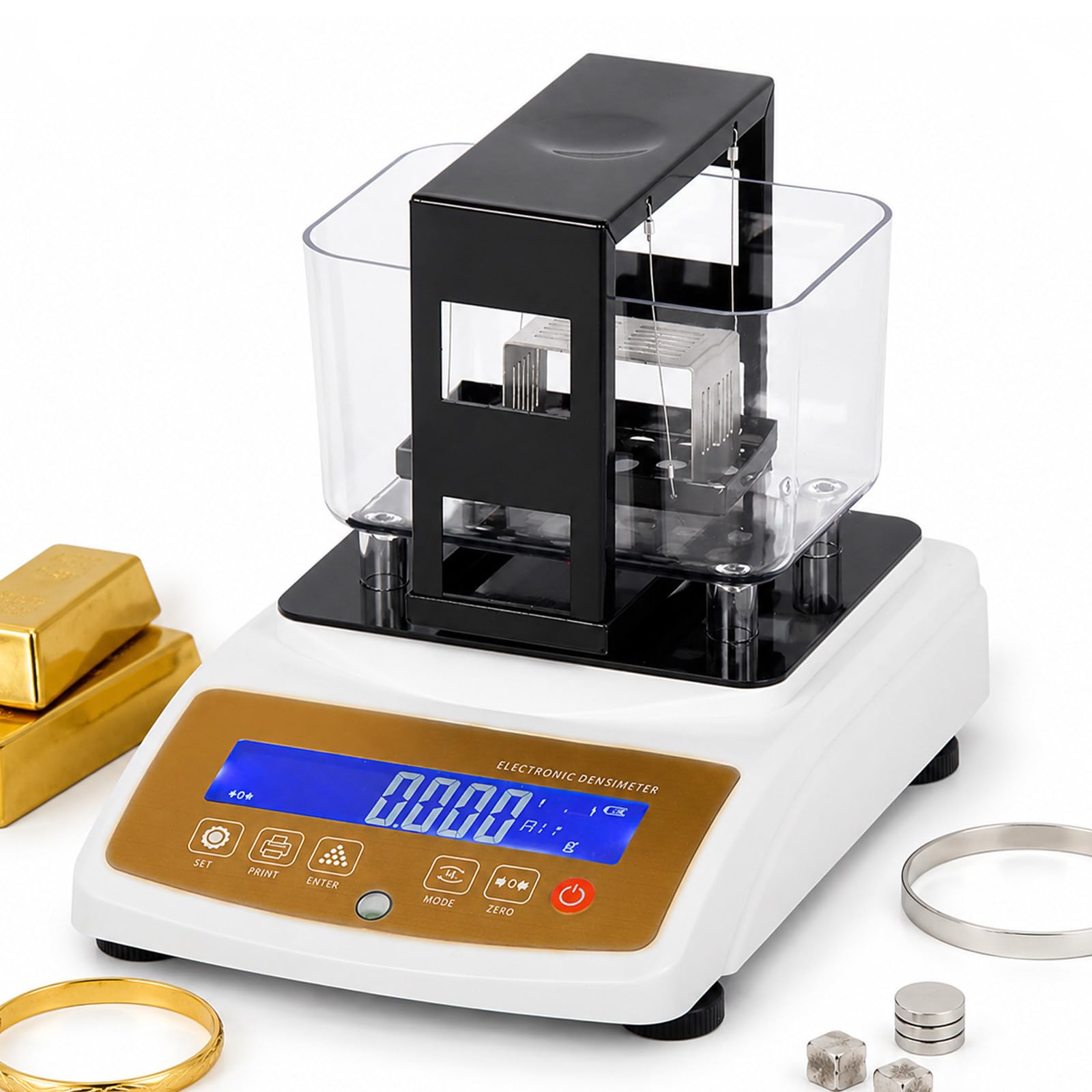 Detector de contenido de metales preciosos para joyeros y laboratorios de análisis