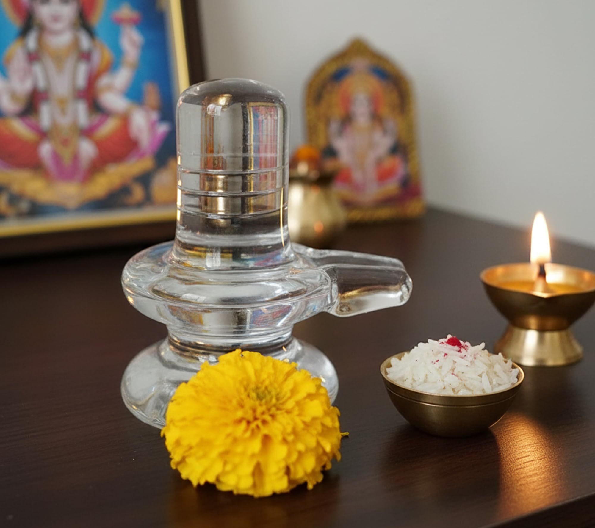Glass Shiva Lingam - Spiritual Home Decor -2