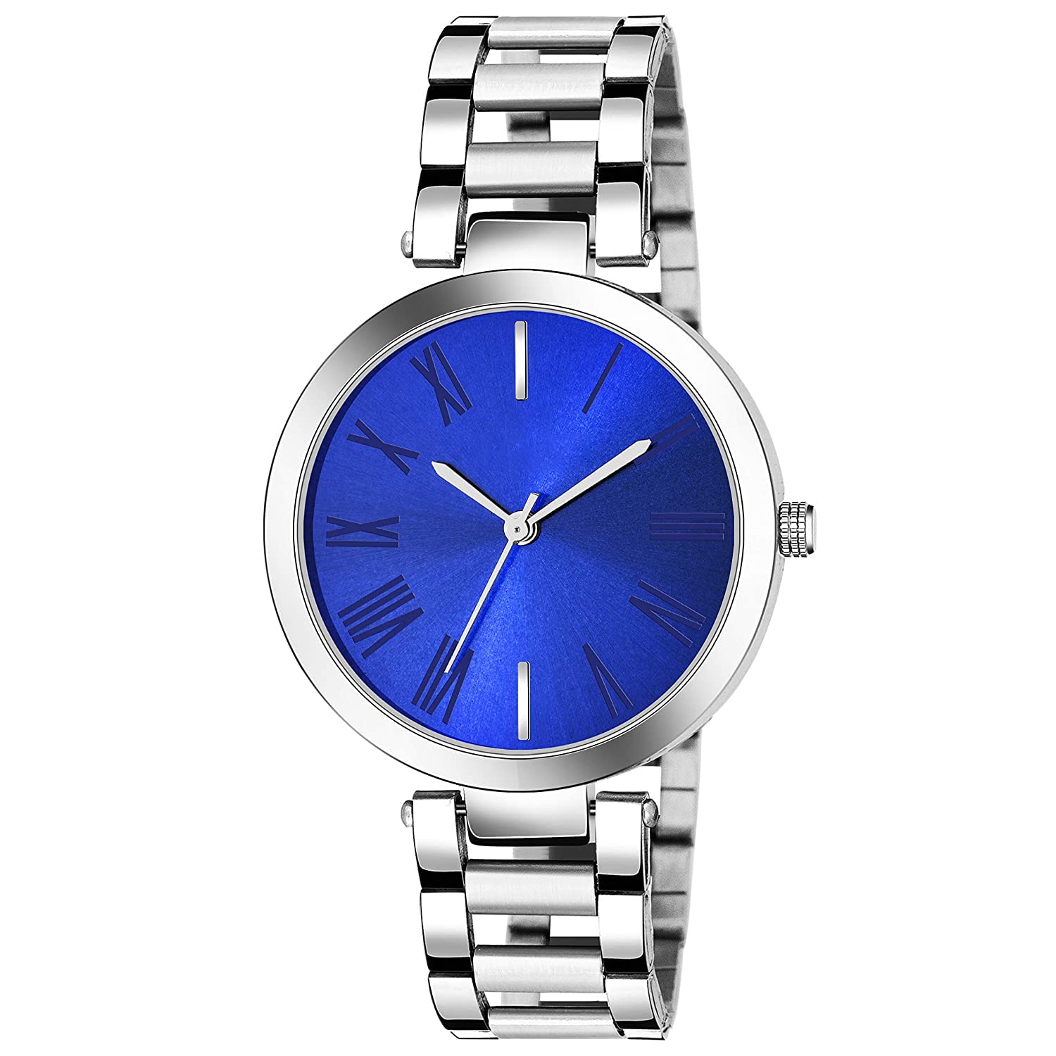 Womens Blue Dial Analog Wrist Watch with Stainless Steel Chain (B0D7PV2179) Amazon Price History, Amazon Price Tracker