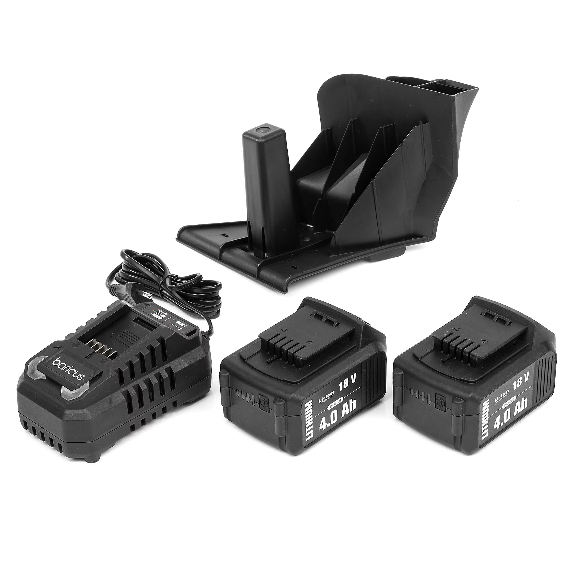 BARICUS Akku Rasenmäher Brushless 38 cm Display 2x4Ah 36V – B-Ware | Brushless Motor · Digitales Display · 38 cm Schnittbreite · 2×4,0 Ah Akkus inkl.