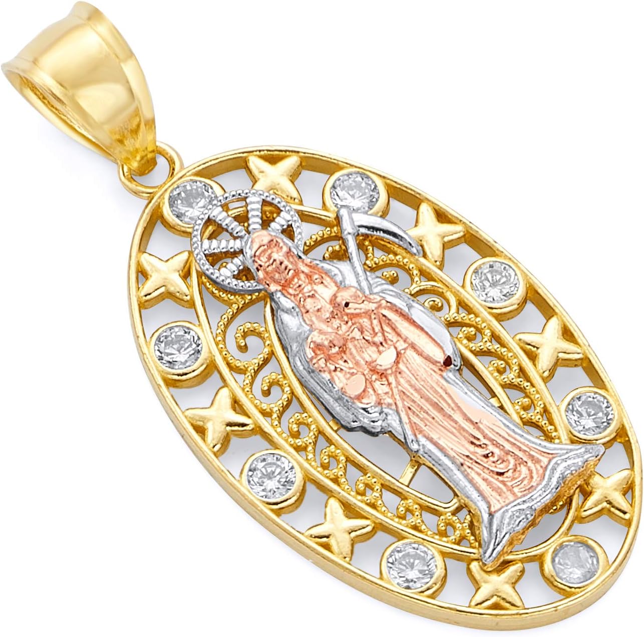 GoldenMine Fine Jewelry Collection 14k Tri Color Gold