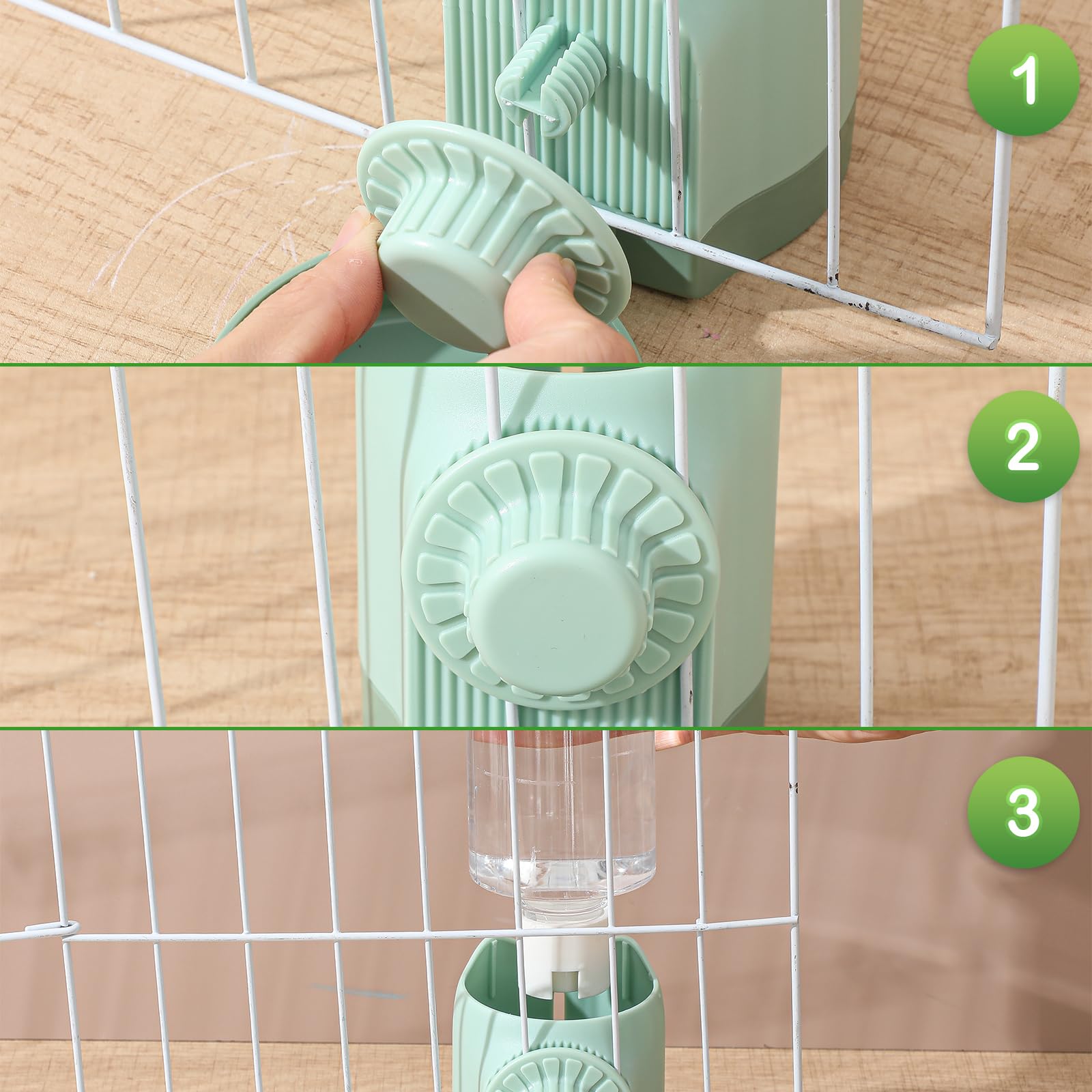 Jingmore Vogelfutterspender für Vögel, kein Durcheinander, Wasserspender-Set, automatisch, transparent, für Papageien, Acryl, bewässerter Käfig, Zubehör für Kanarienvögel, Wellensittiche, Lovebirds