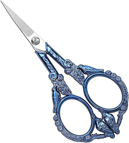 YOUGUOM Tijeras de bordado pequeñas tijeras de detalle puntiagudo para manualidades hilo de costura costura de punto de cruz herramienta de corte de