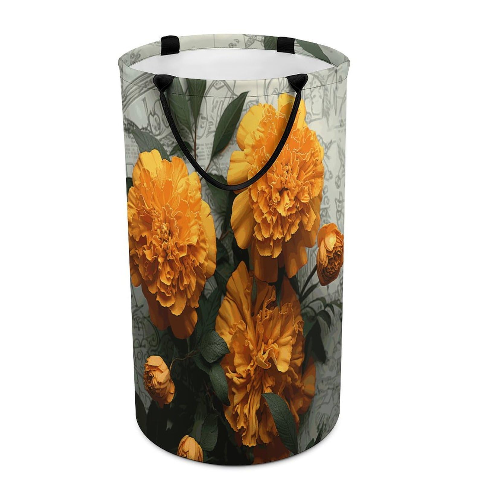 Marigold Dirty Clothes Basket Large Capacity Laundry Basket Freestanding Laundrys Hampers Tall Collapsible Clothes Hamper for Blankets Toys