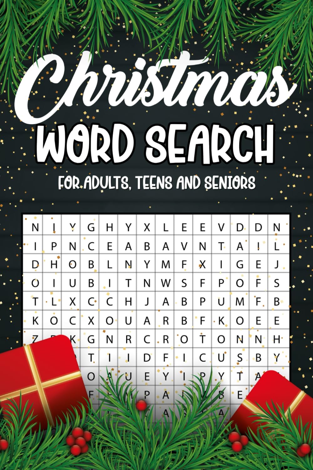 Christmas Gifts For Adults: Christmas Word Search Puzzle Book For Seniors Large Print: 1500+ Holiday & Winter Words To Find, Fun, Relaxing, Presents For Men & Women (Stocking Stuffers For Bestie)