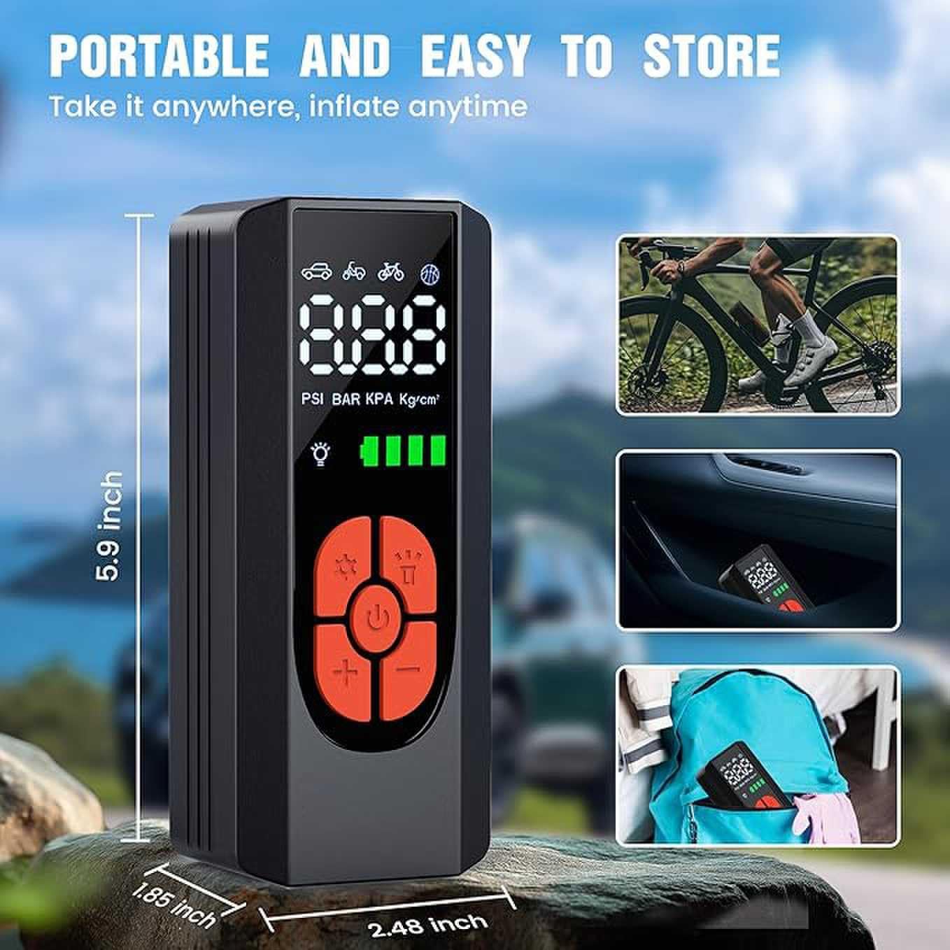 Jump Starter, Car Battery Jump Starter, Battery Jumper Starter Portable Jump Box, 12V Portable Car Jump Starter with LED Light