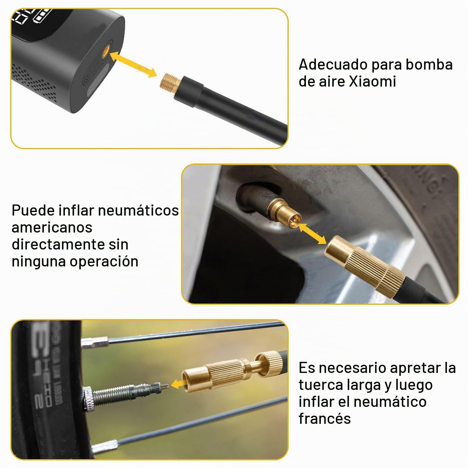 Manguera de extensión para compresores de presión de aire, bomba de aire, 50 cm de repuesto, tubo de extensión, compatible con Xiaomi Air Inflator, bicicleta, coche, motocicleta, neumático de