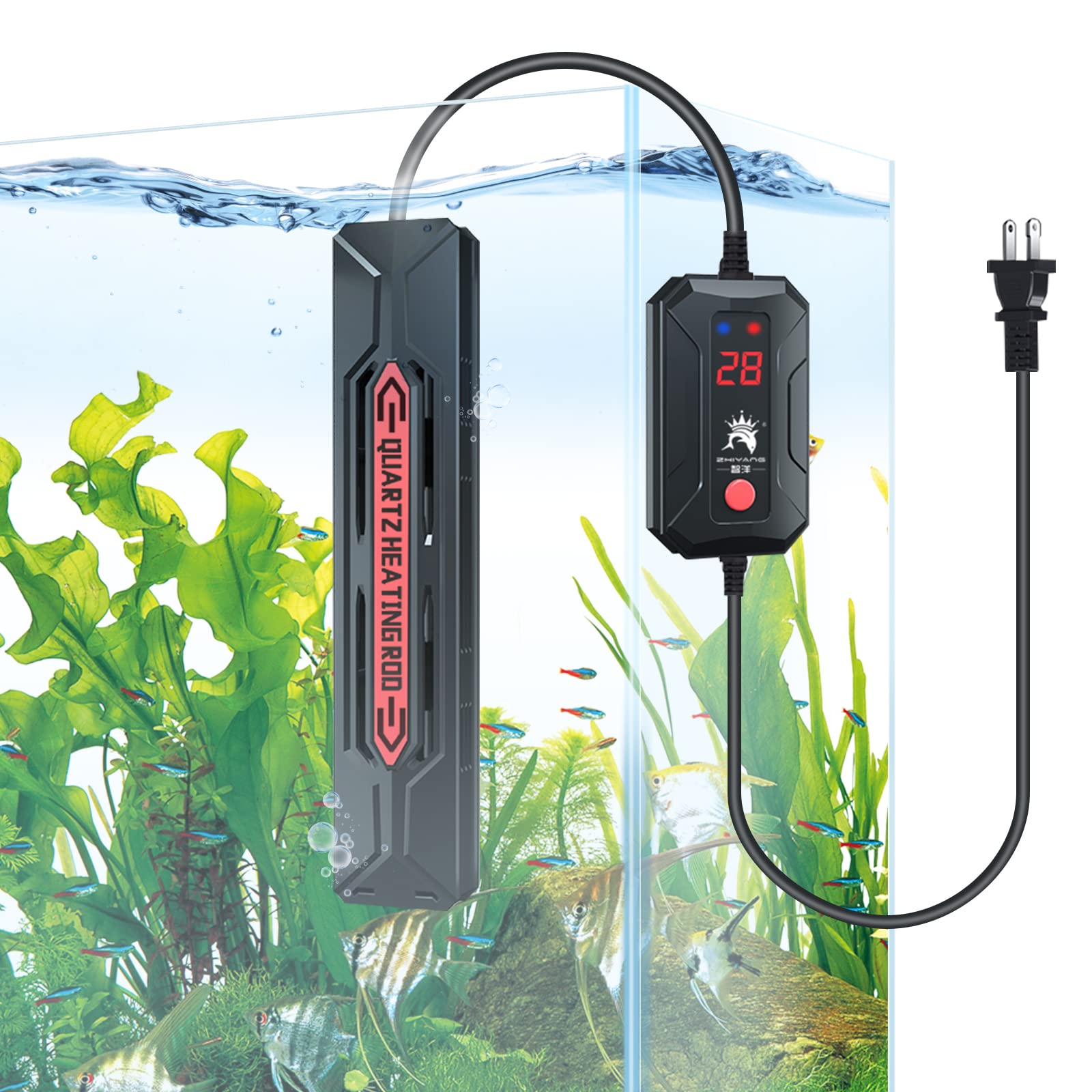 Buy YCDC Submersible Aquarium Heater, 2022 Upgraded 300W/500W/800W