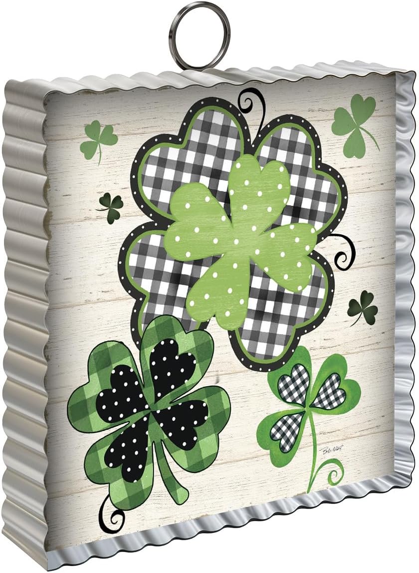 Briarwood Lane Patterned Shamrocks Metal Mini Moment