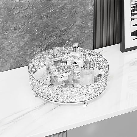 J Warrior 360 Rotating Makeup Organizer: An Efficient Vanity Storage Solution