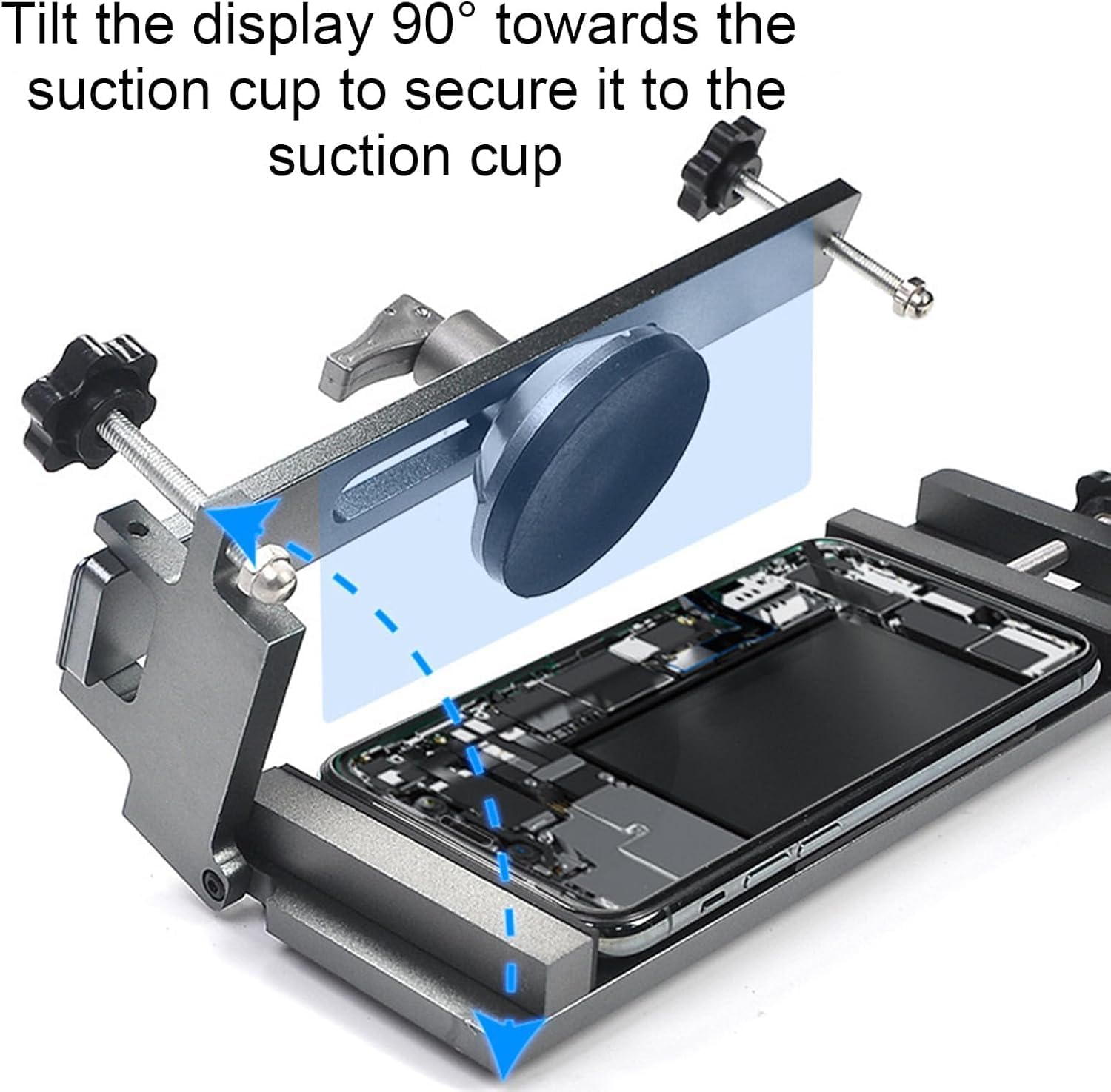 Strumento per la separazione dello schermo LCD senza calore per riparazioni di smartphone, con forte ventosa e lega di alluminio.