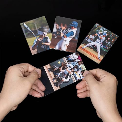 Miniatura 6 de Fundas suaves para tarjetas intercambiables, 1000 unidades, fundas transparentes para tarjetas intercambiables, fundas protectoras de tarjetas para