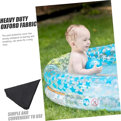 Miniatura 7 de Happyyami 3pcs Pool Cover Inflatable Kiddie Pool Pool Floor mat Heavy Duty Pool tarp Solar Cover for Above Ground Pool Piscina para niños Outdoor
