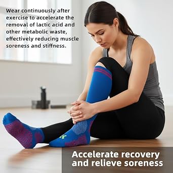 Compression Socks (3 Pairs) for Men Circulation 20-30 mmhg Medical Compression Stockings Women Nursing