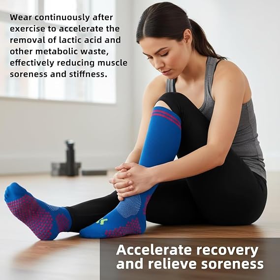 Compression Socks (3 Pairs) for Men Circulation 20-30 mmhg Medical Compression Stockings Women Nursing