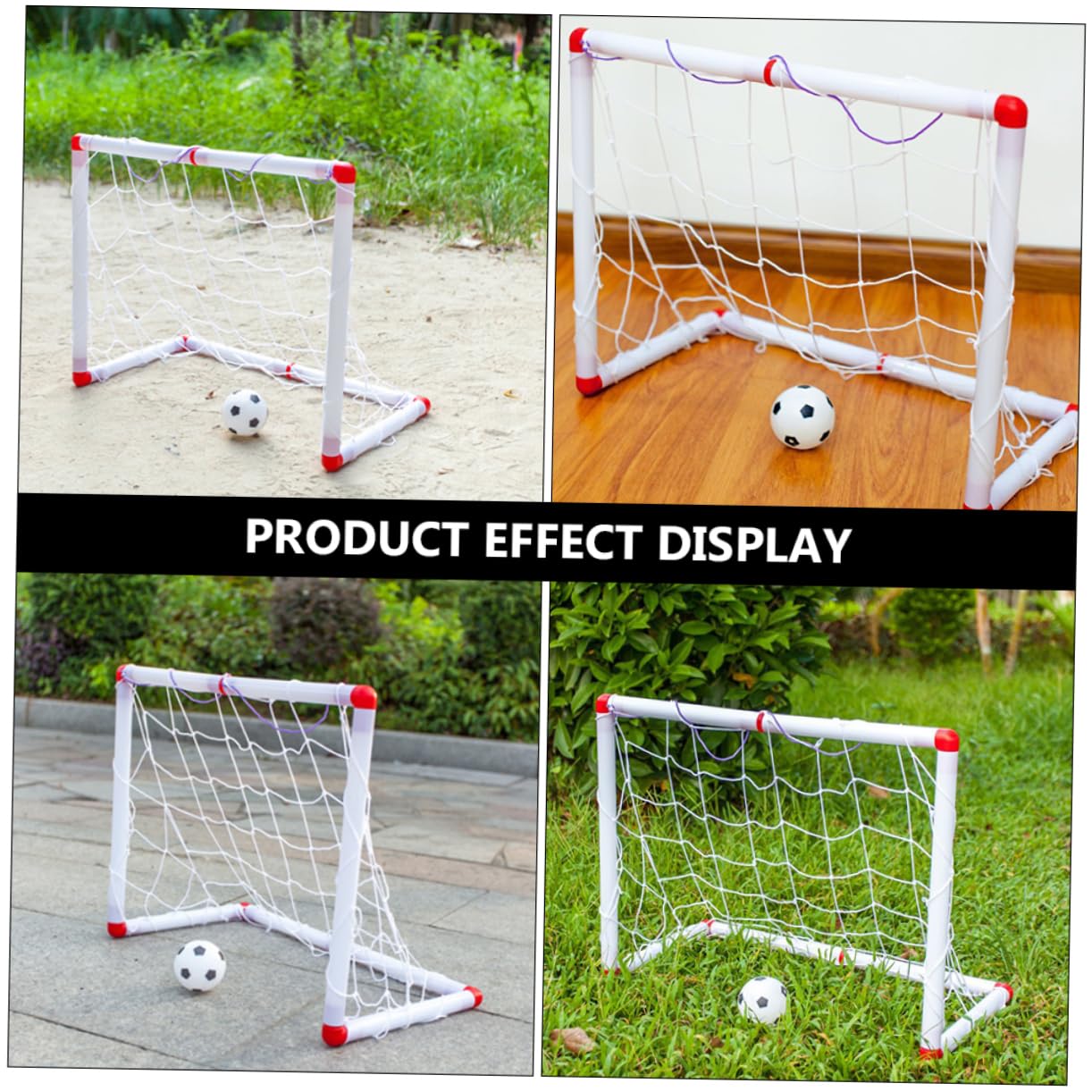 POPETPOP 1Set Foldable Soccer Goal Portable Football Gates for Outdoor Fun and Play for Parent Interaction Present