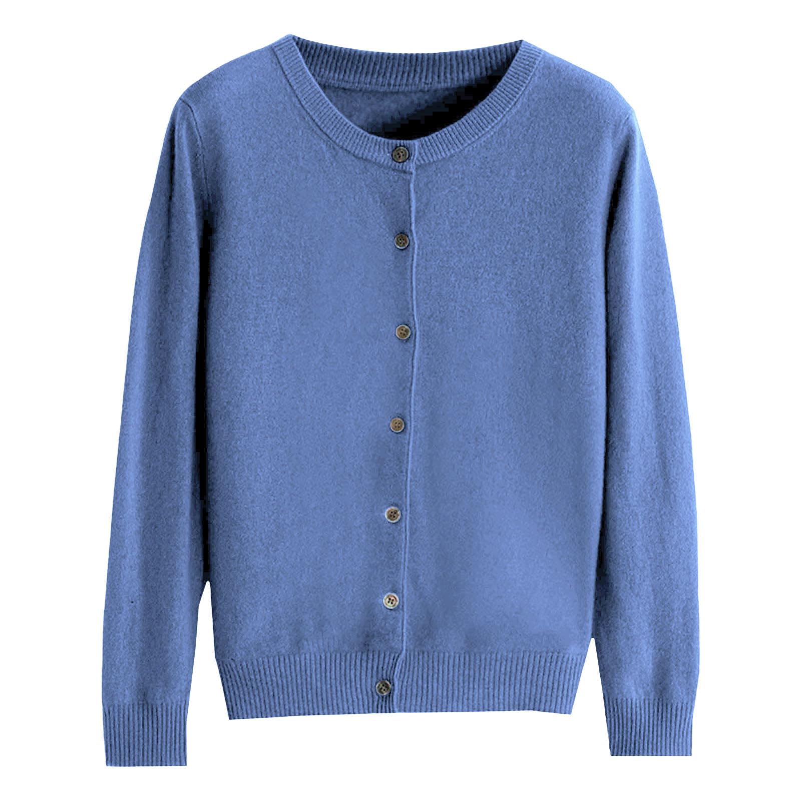 Cashmere Sweaters for Women Button Up Long Sleeve Cardigan Cozy Lightweight Knit Tops 2025 Fall Winter Clothing