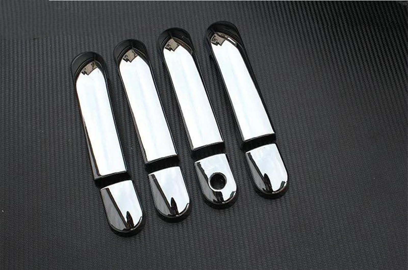Kjhopy Chrome B Chrome Car Exterior Door Handle Bowl Cover For Nissan March Micra K12 03-10 For Cube Z11 02-08 For Livina 07-13 Exterior Door Handle(Chrome B)