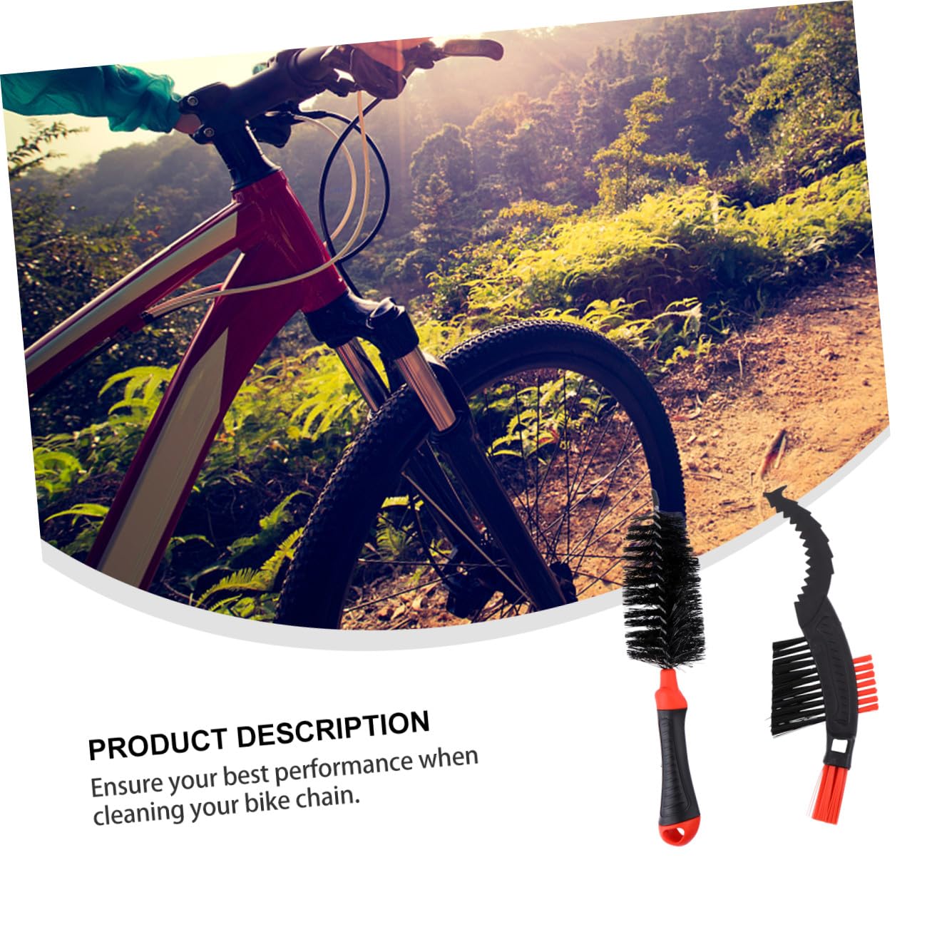 Hemobllo 3 Set Set Spazzole Per Pneumatici Spazzola Catena Bici Detergente Per Catene Di Biciclette Kit Per La Pulizia Della Catena Della Bicicletta Nylon Rosso 2 Pezzi*3