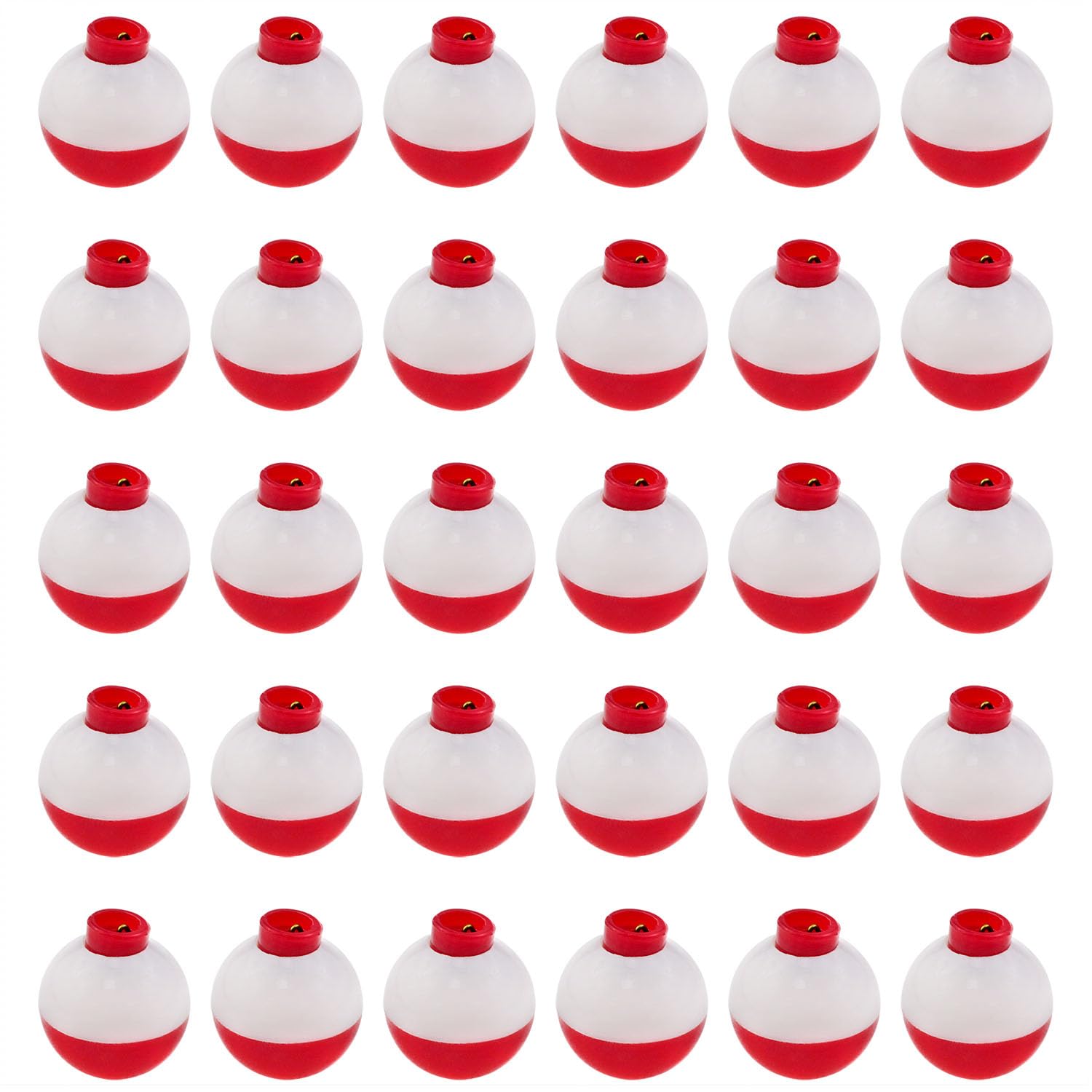 Xhziy-1 inch Round Fishing Buoy Fishing Gear Float Fishing Buoy Fishing Equipment Accessories Fishing Float 30pcs