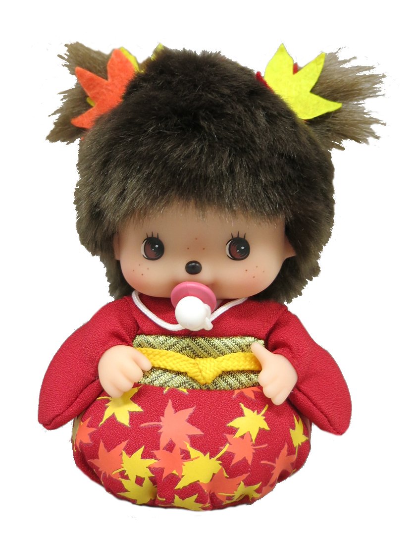 Amazon.co.jp: ベビチッチちゃん もみじ秋着物 座り ぬいぐるみ : おもちゃ
