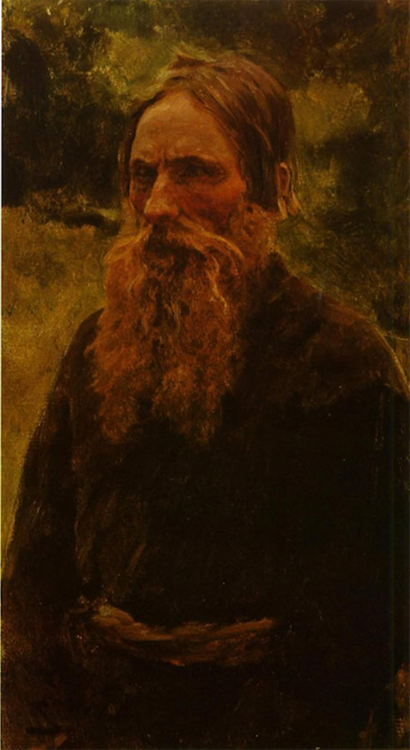 ARTXLXXBN Famous Painting Canvas Artwork Graffiti Print Portrait of a Peasant by Il'ya Repin Portrait Canvas Image for Home Decor 60x90cm