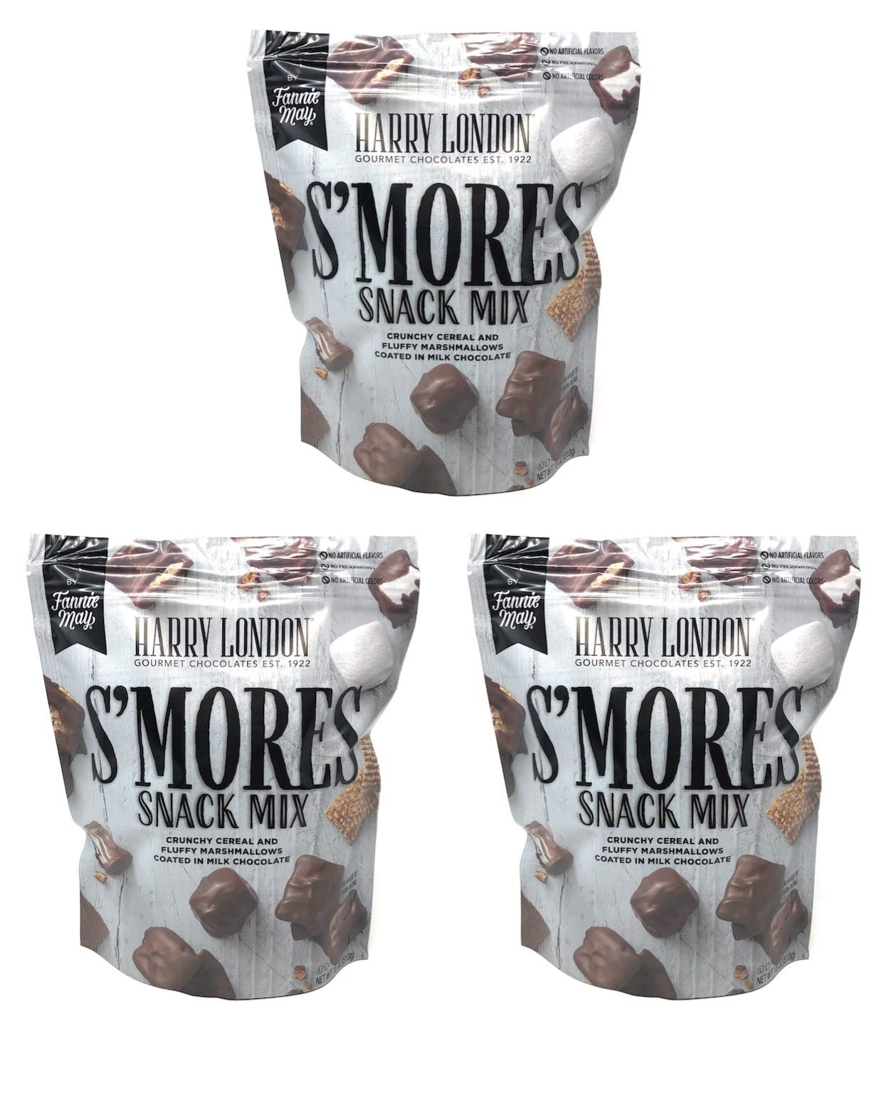 Fannie May S'mores Snack Mix (18 Ounce) (3 Pack)