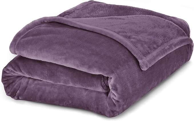 أمازون السعودية بطانية ماستر هوم تكستايل - صوف مقاس 2.6×2.4 متر - لون أرجواني.
