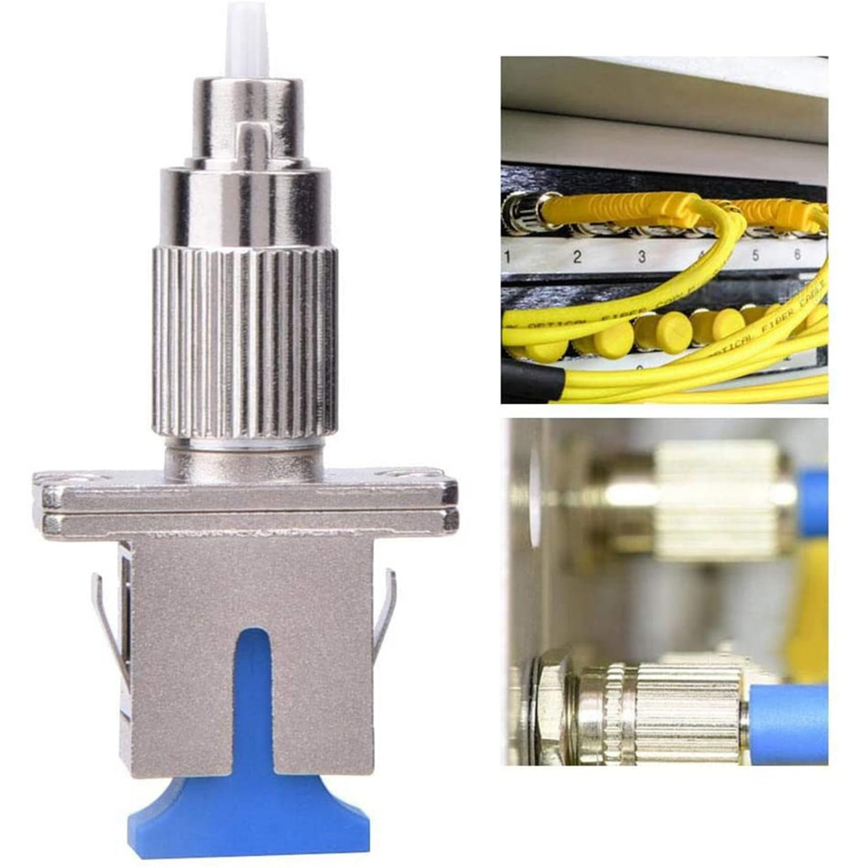 20X Adaptateur à Fibre Optique pour Convertisseur Hybride à Coupleur Monomode FC-SC pour FC Mâle à SC