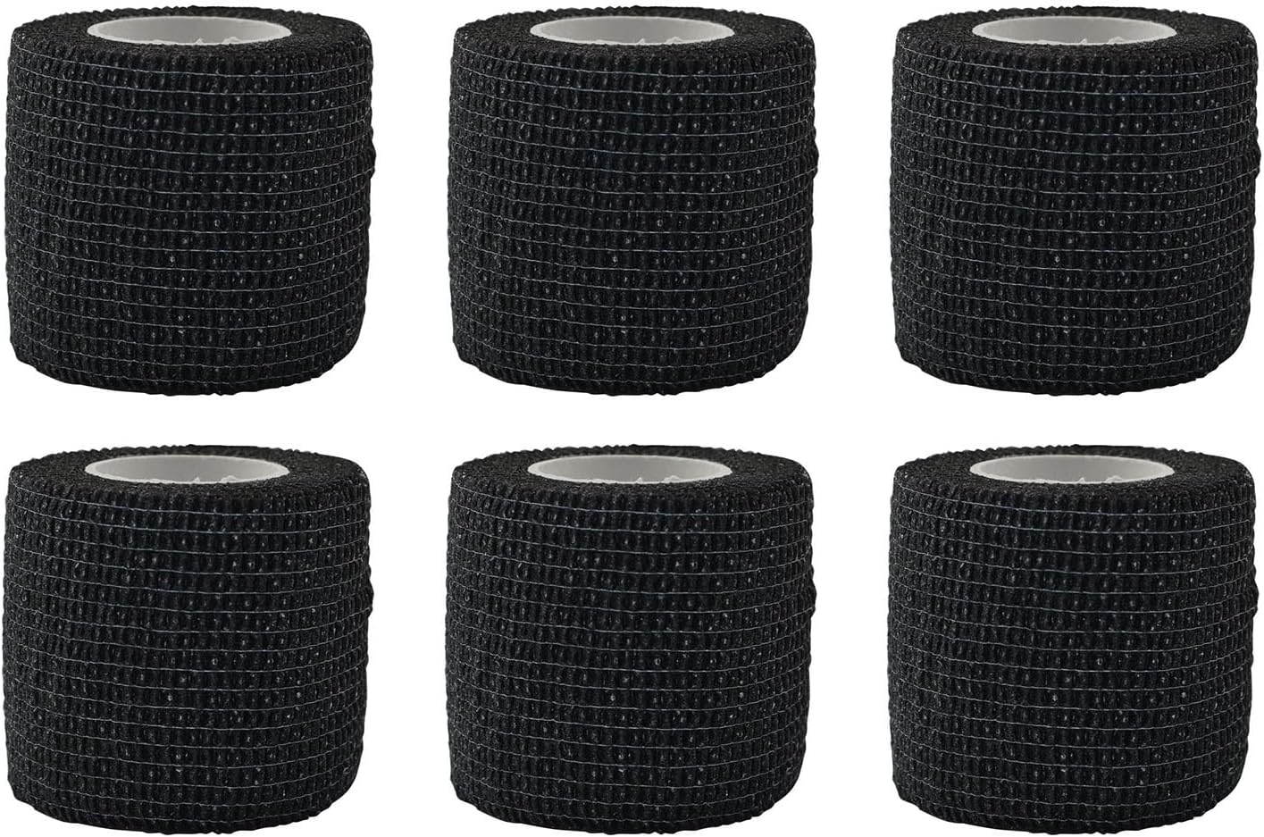 XGNG 6Rolls Black No-Cut Tape Cut Resistant Tape Adherent Wrap Tape for Wood Carving and Whittling