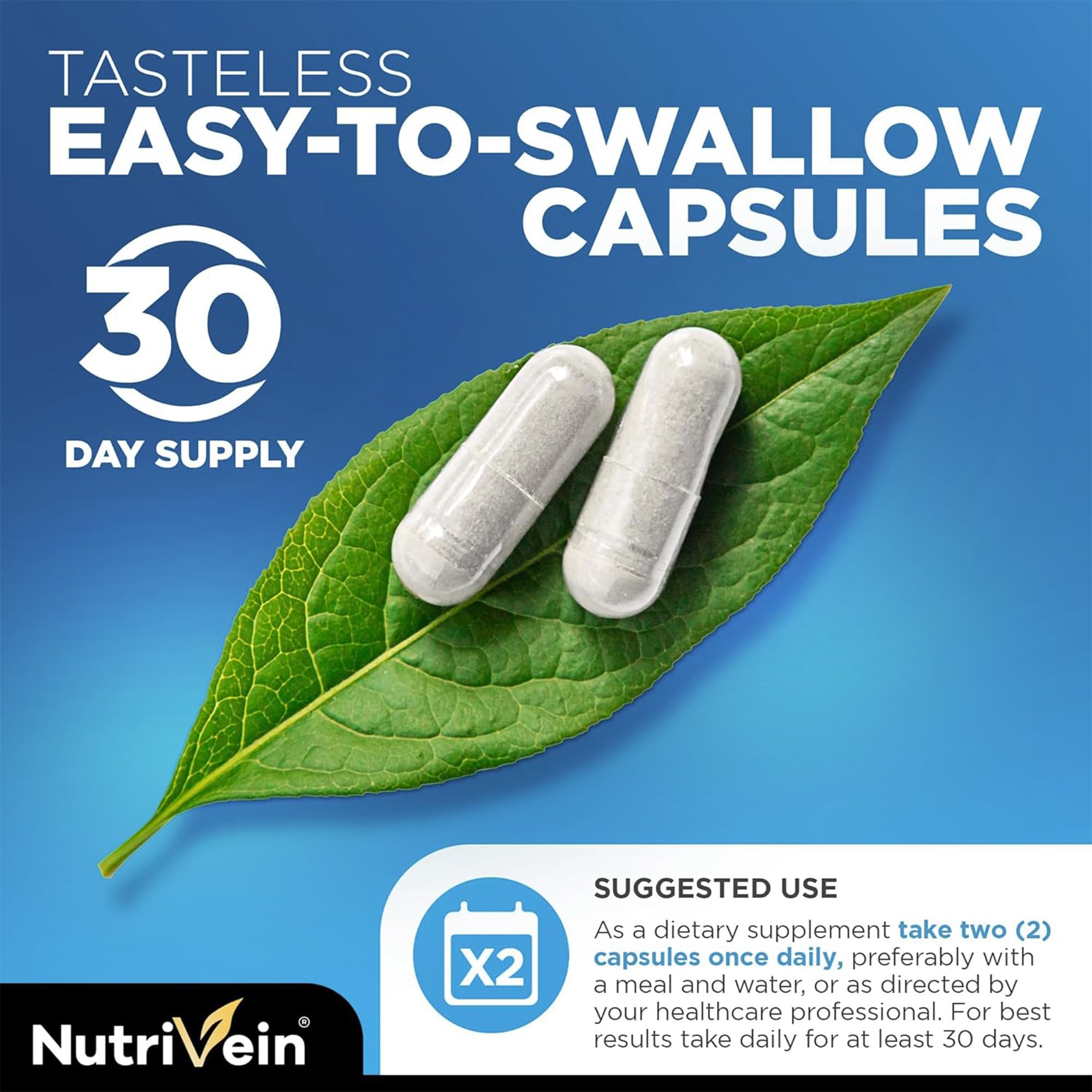 Nutrivein Lutein & Zeaxanthin Eye Vitamins with Eyebright - 60 Capsules — Amazon image 6