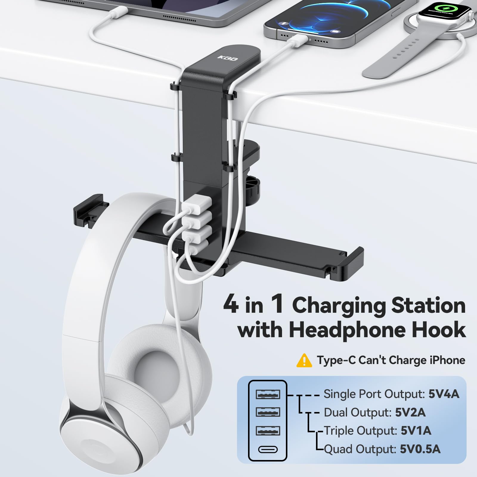 Play Playstation Soporte Para Auriculares Gaming Con Cargador