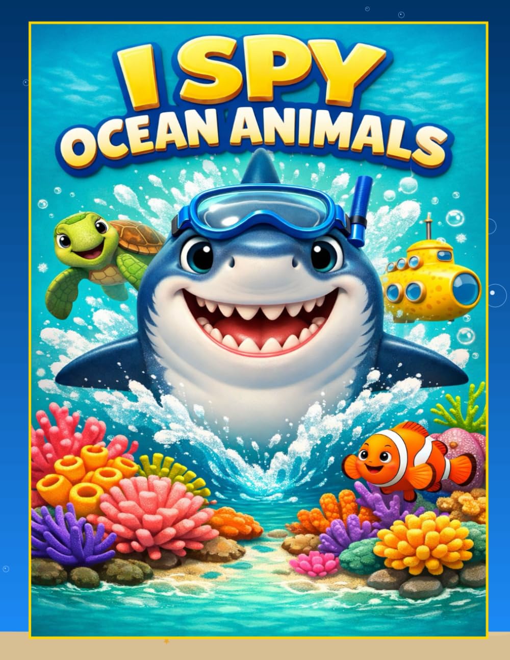 I Spy Ocean Animals Book: A Fun Search and Count Underwater Adventure for Toddlers and Preschoolers Ages 2-5 | 52 Pages of Sharks, Dolphins, Whales and More with Educational Fun Facts