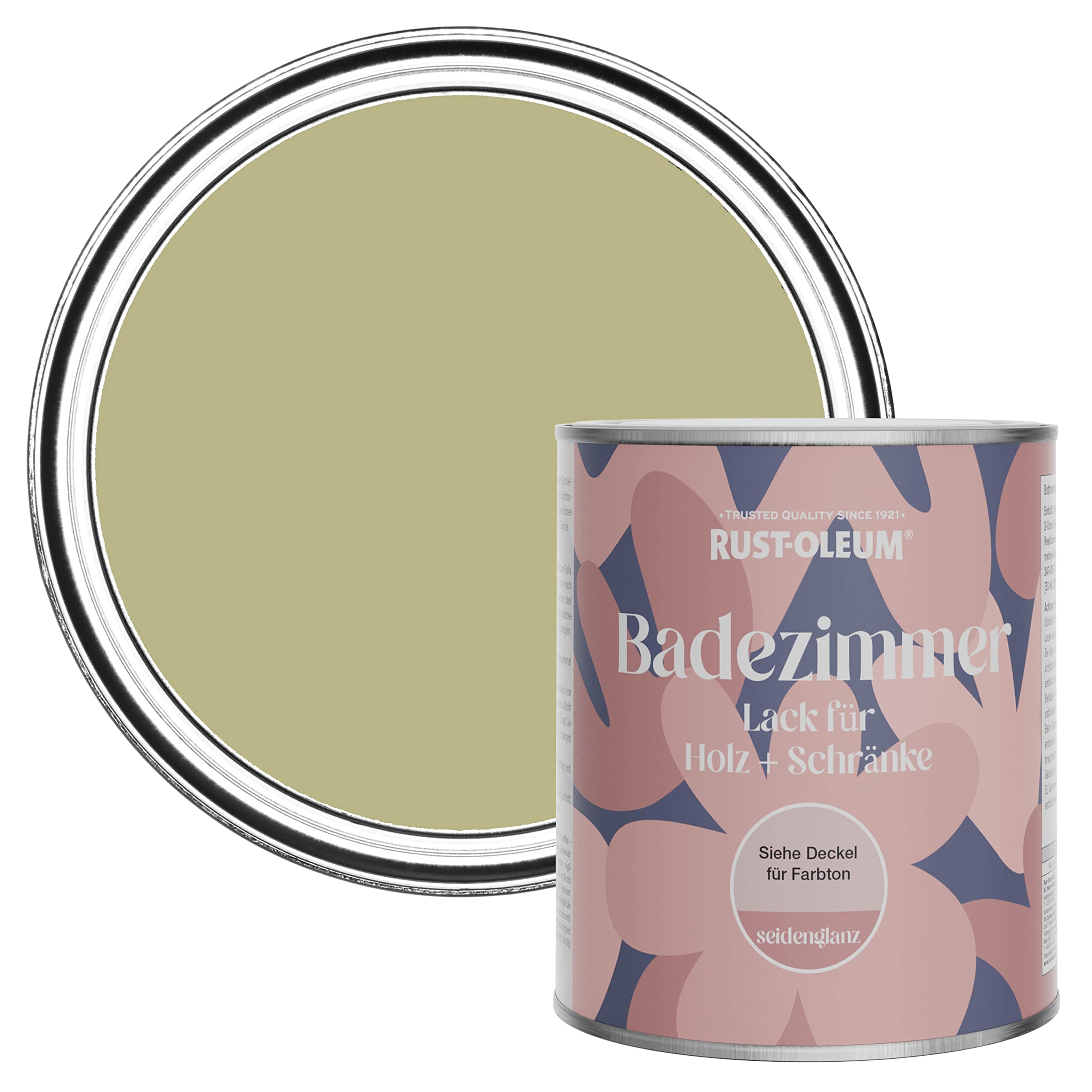 Rust-Oleum Green Moisture Resistant Bathroom Wood and Cabinet Paint in Satin Finish - Sage Green 750ml