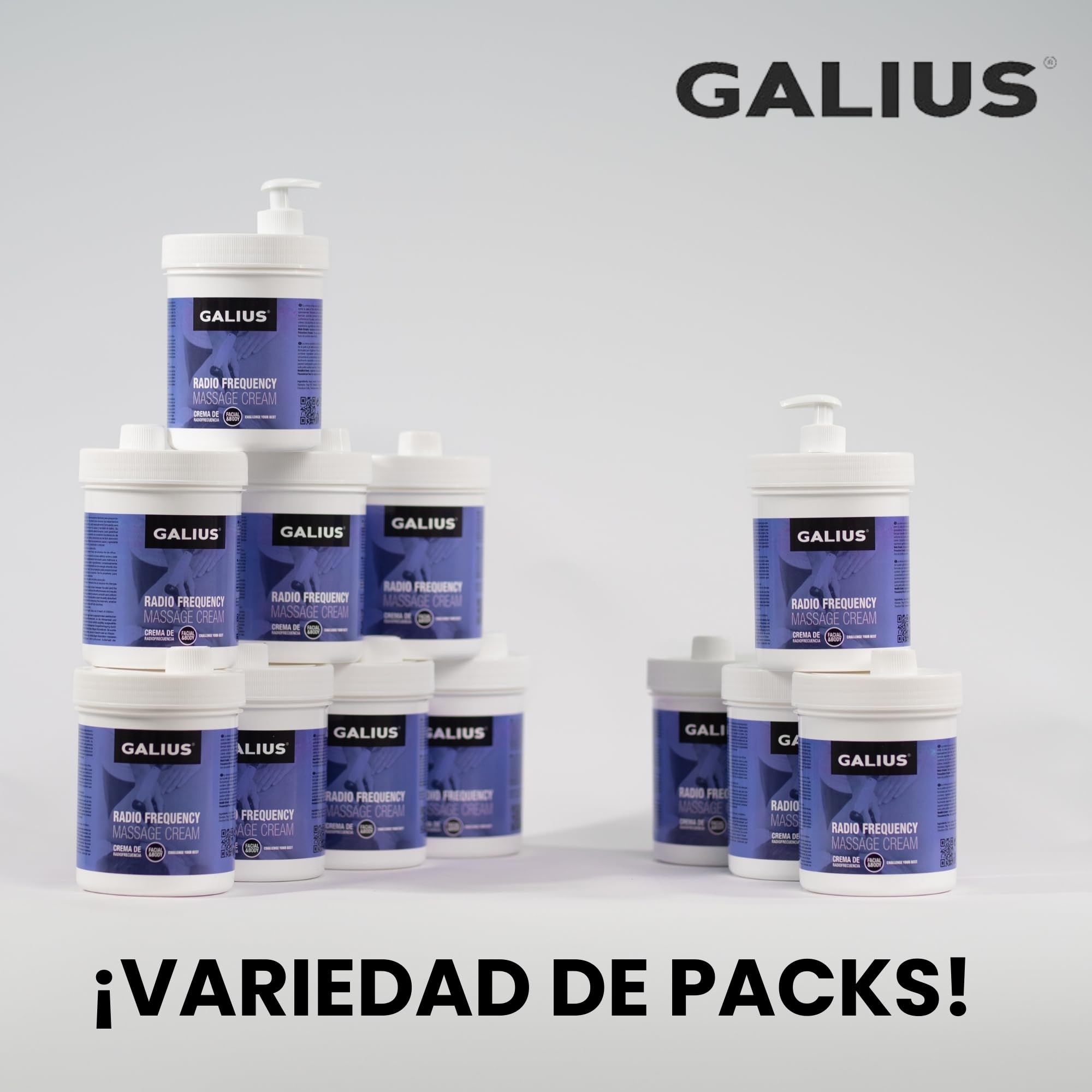 Galius - Crema de Radiofrecuencia Corporal y Facial con Tratamiento de Diatermia - Crema Hidratante Corporal Ideal para Fisioterapia - Alivio Dolores Musculares - Fácil Absorción No Mancha Ropa
