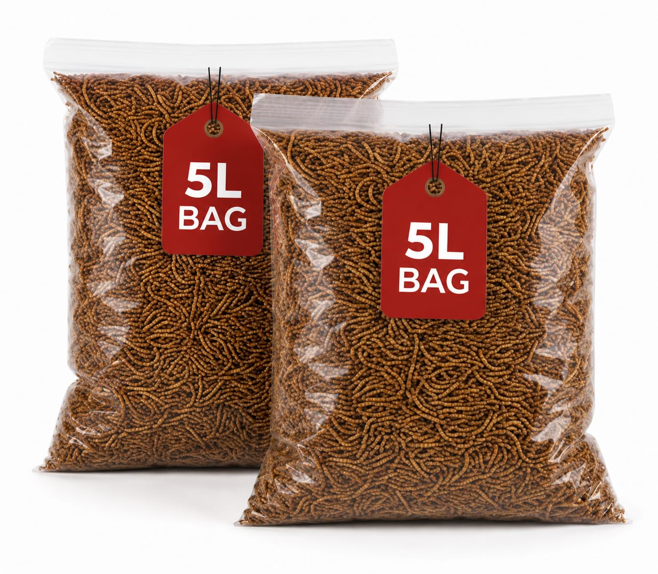 10L Mealworms, Dried Mealworms for Wild Birds, Meal Worms Bird food 2x5L bags