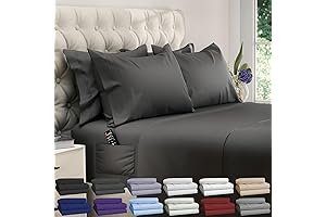 DREAMCARE King Size Sheets Set: Luxurious Sleep with Fitted Sheets That Stay Put