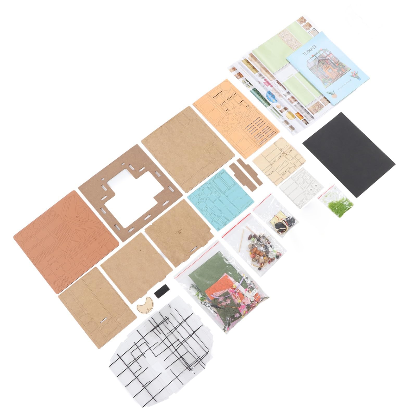 Kit Miniatura Fai Da Te Casa delle Bambole Scala 1:24 Puzzle in Legno